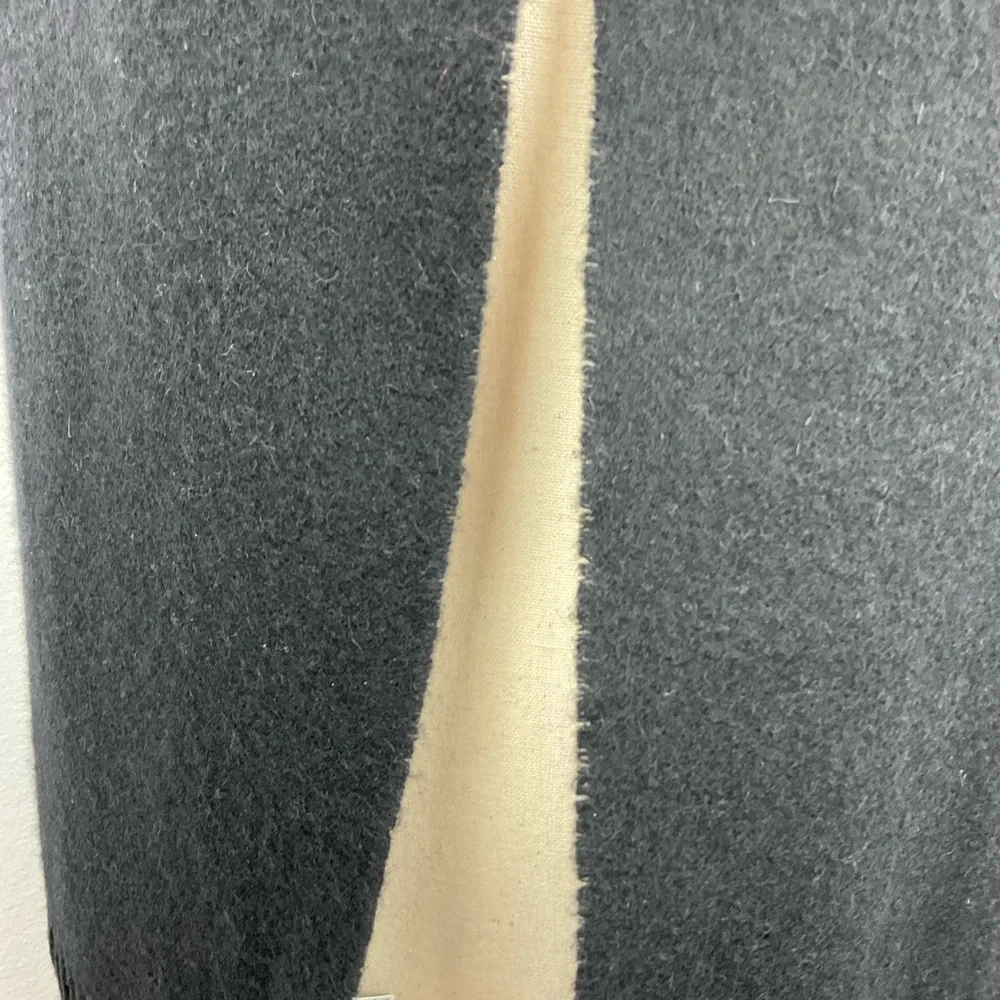 Lacoste Black Cashmere Wool-Blend Scarf‎